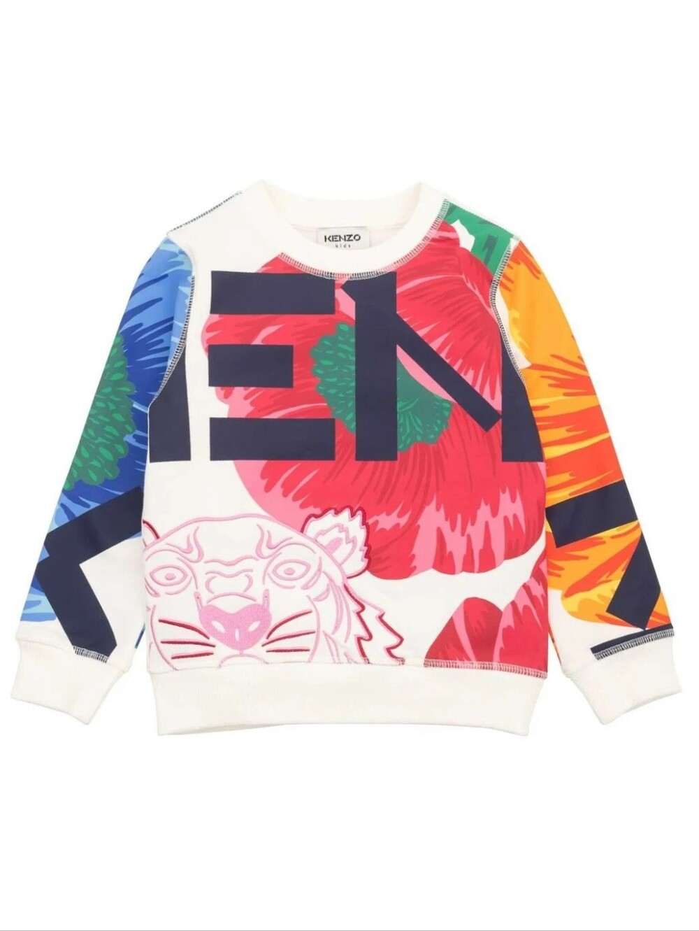 EUC KENZO Kids Floral Tiger Sweatshirt size 12 years